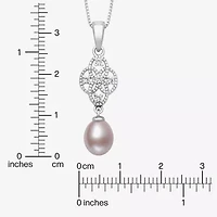 Limited Quantities! Womens Pink Cultured Freshwater Pearl Sterling Silver 18 Inch Pendant Necklace