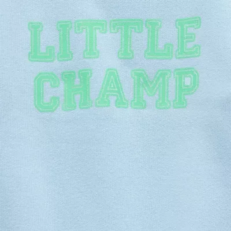 Okie Dokie Baby Boys Round Neck Fleece Long Sleeve Sweatshirt