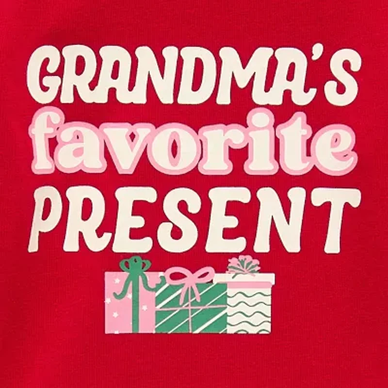 Okie Dokie Baby Girls Round Neck Long Sleeve Bodysuit