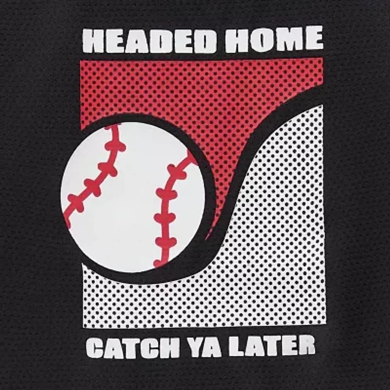 Okie Dokie Toddler & Little Boys Round Neck Short Sleeve Graphic T-Shirt