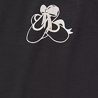 Okie Dokie Active Toddler Girls Round Neck Short Sleeve Adaptive Regular Fit Graphic T-Shirt