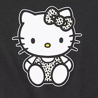 Little & Big Kid Girls Round Neck Short Sleeve Regular Fit Hello Kitty Graphic T-Shirt
