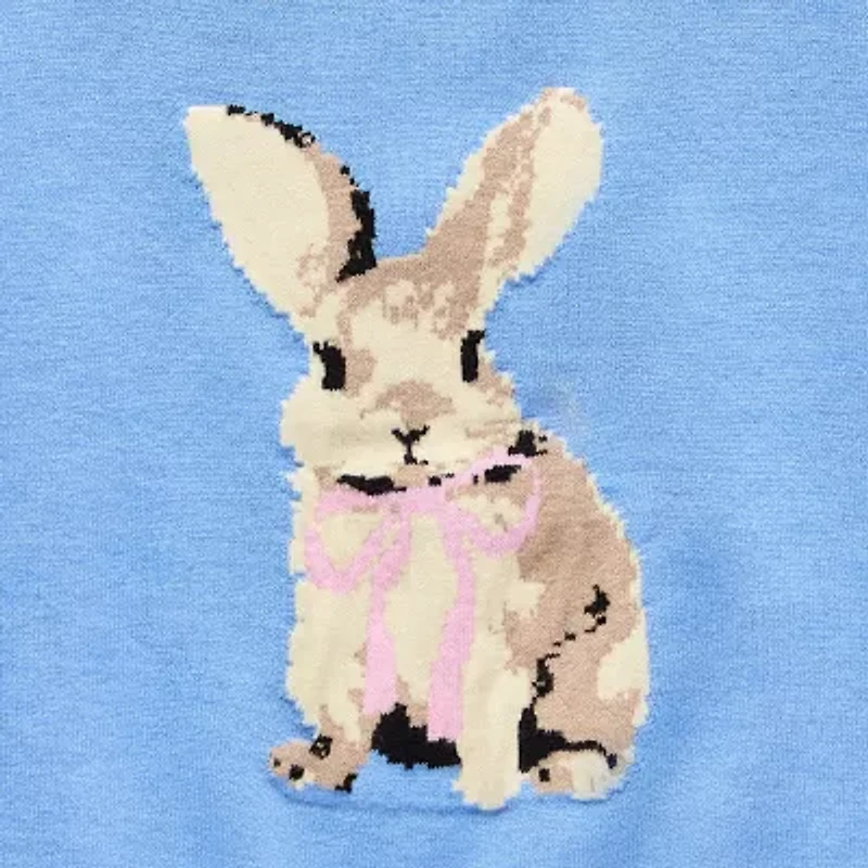 Thereabouts Little & Big Kid Girls Round Neck Long Sleeve Pullover Sweater