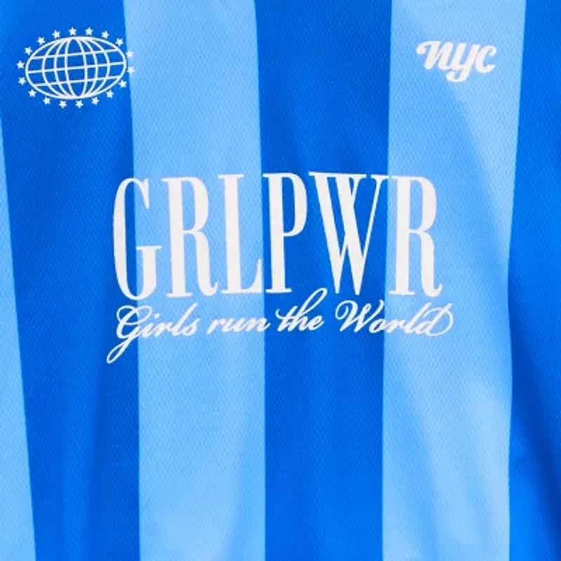 Xersion Little & Big Kid Girls V Neck Short Sleeve Moisture Wicking Quick Dry Jersey