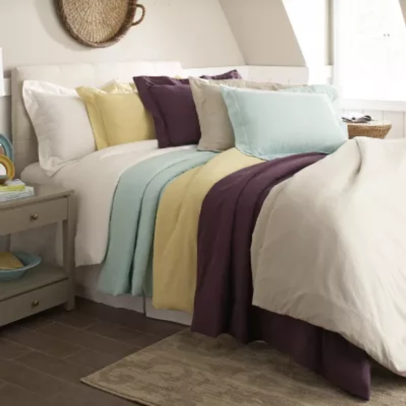 Pointehaven Heavy Weight Cotton Duvet Cover Set