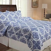 Pointehaven Heavy Weight Cotton Duvet Cover Set