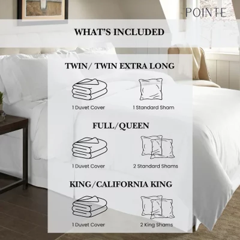 Pointehaven Heavy Weight Cotton Duvet Cover Set