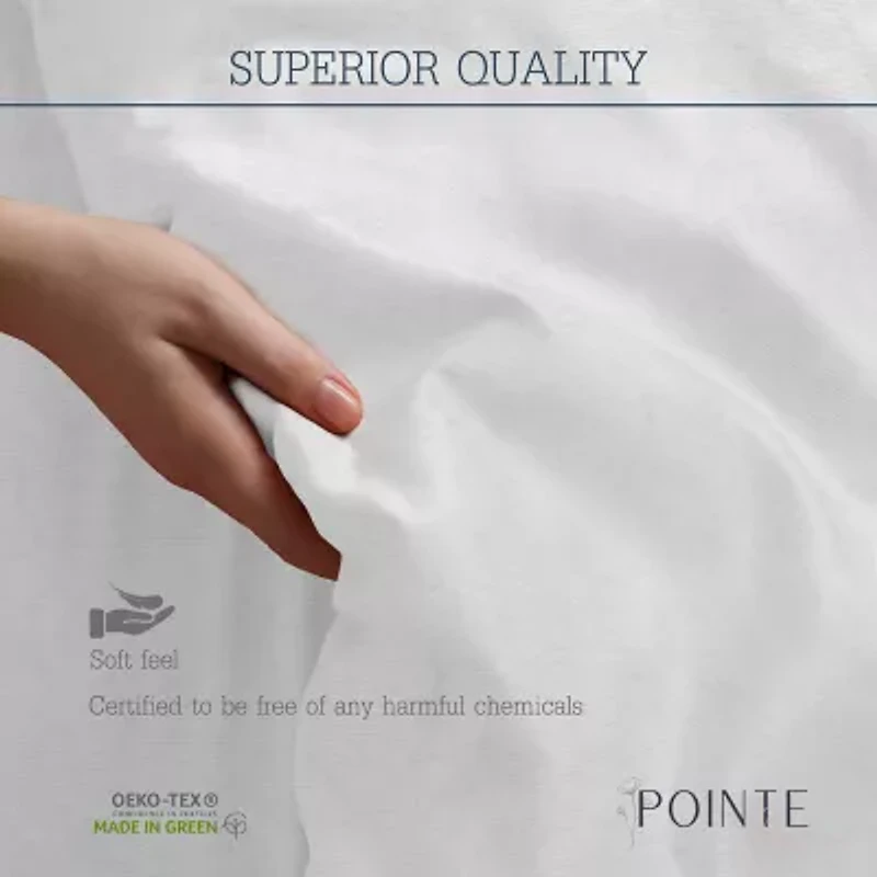 Pointehaven Velvet Feel Printed Cotton Duvet Cover Set
