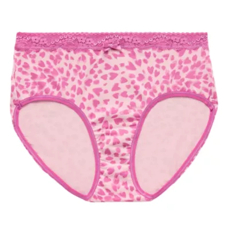 Ambrielle Cotton Womens Average + Full Figure Brief Panty 364260
