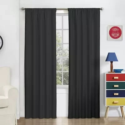 Eclipse Macklin Rod Pocket Energy Saving Blackout Single Curtain Panel