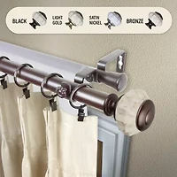 Rod Desyne Linden Double Curtain