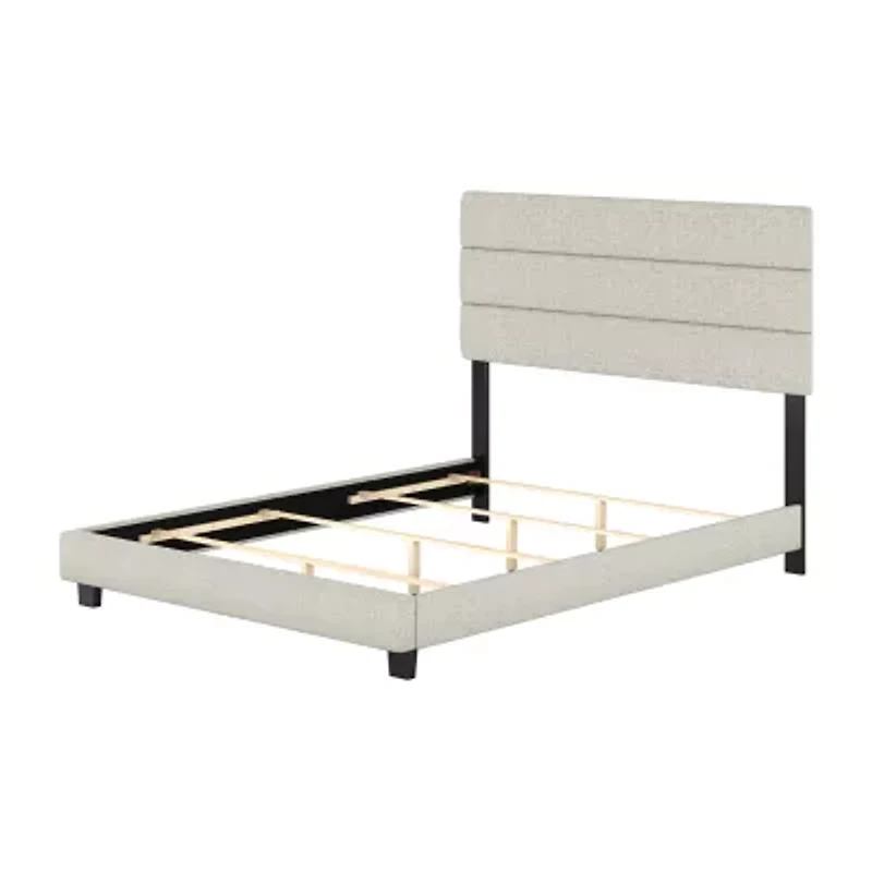 Raleigh Upholstered Wooden Platform Bed