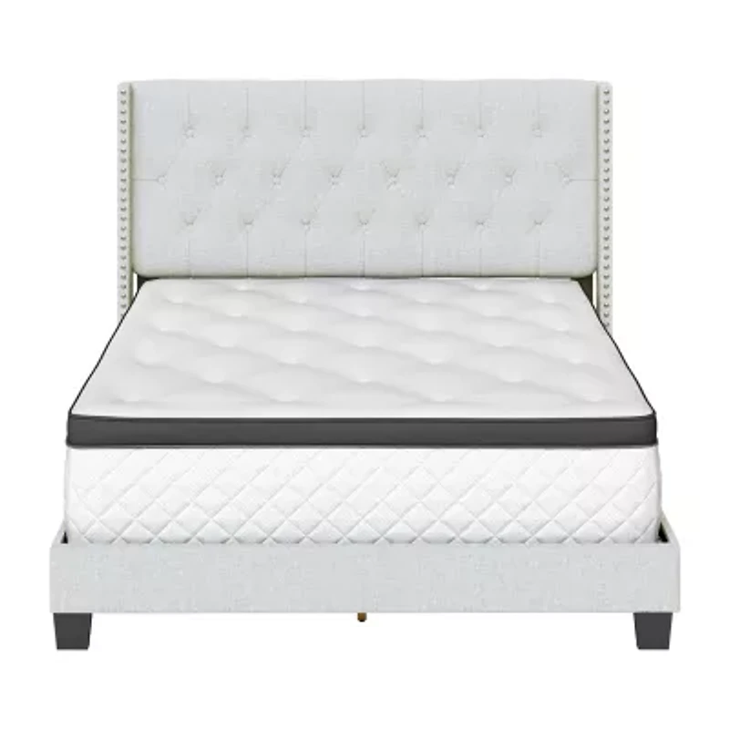 Mila Upholstered Wooden Bed