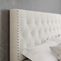 Mila Upholstered Wooden Bed