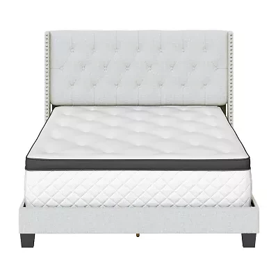 Mila Upholstered Wooden Bed