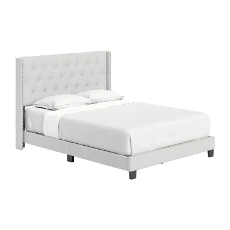 Mila Upholstered Wooden Bed