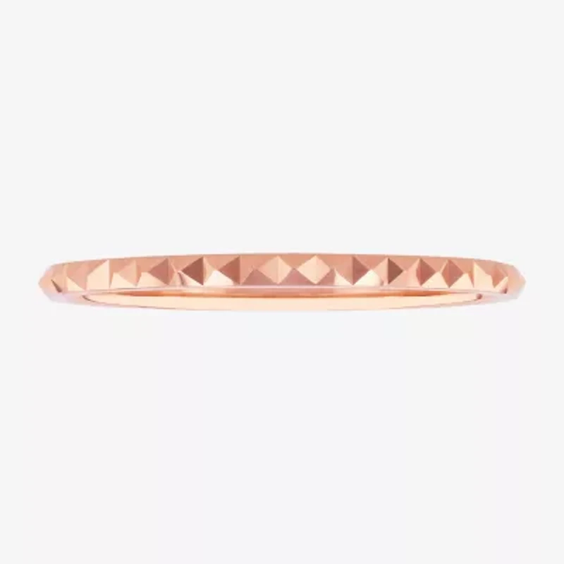 Womens 10K Rose Gold Wedding Band