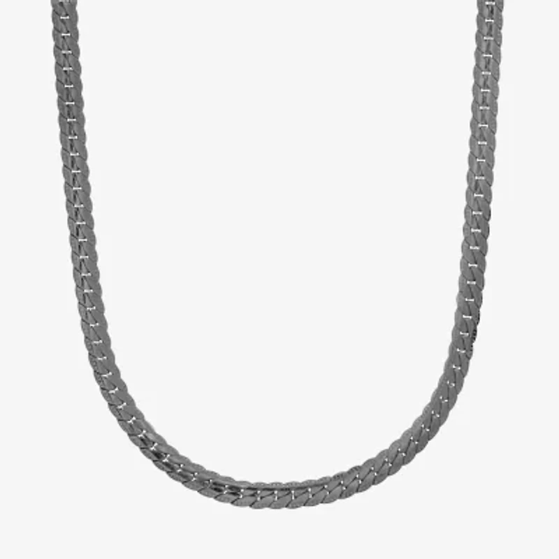 Steeltime Mens Stainless Steel Hypoallergenic 24 Inch Link Necklace