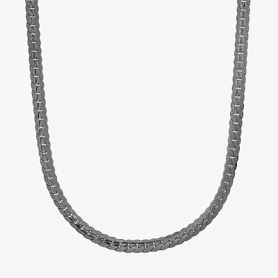 Steeltime Mens Stainless Steel Hypoallergenic 24 Inch Link Necklace