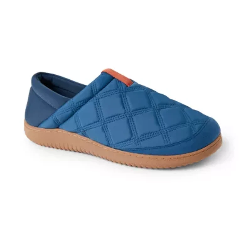 Dearfoams Mens Memory Foam Slip-On Slippers