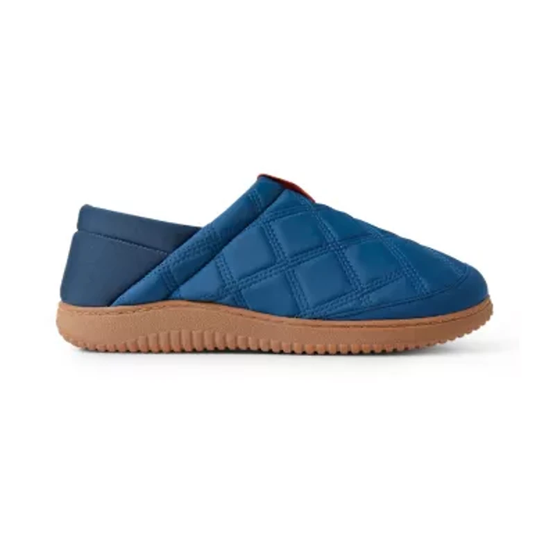 Dearfoams Mens Memory Foam Slip-On Slippers