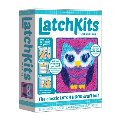 Latchkits Owl Mini-Rug Craft Kit