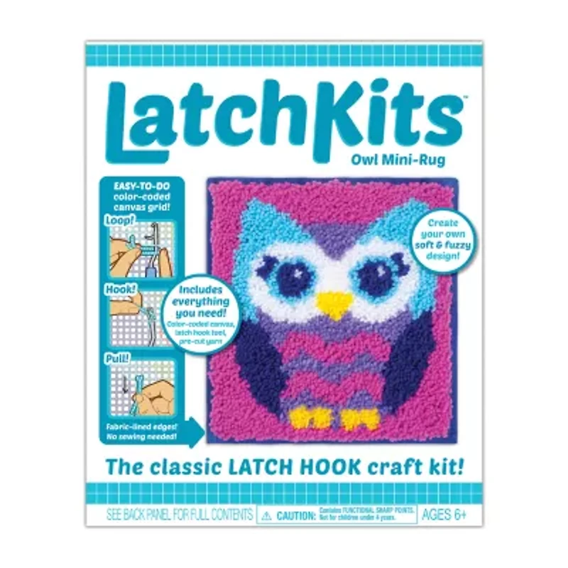 Latchkits Owl Mini-Rug Craft Kit
