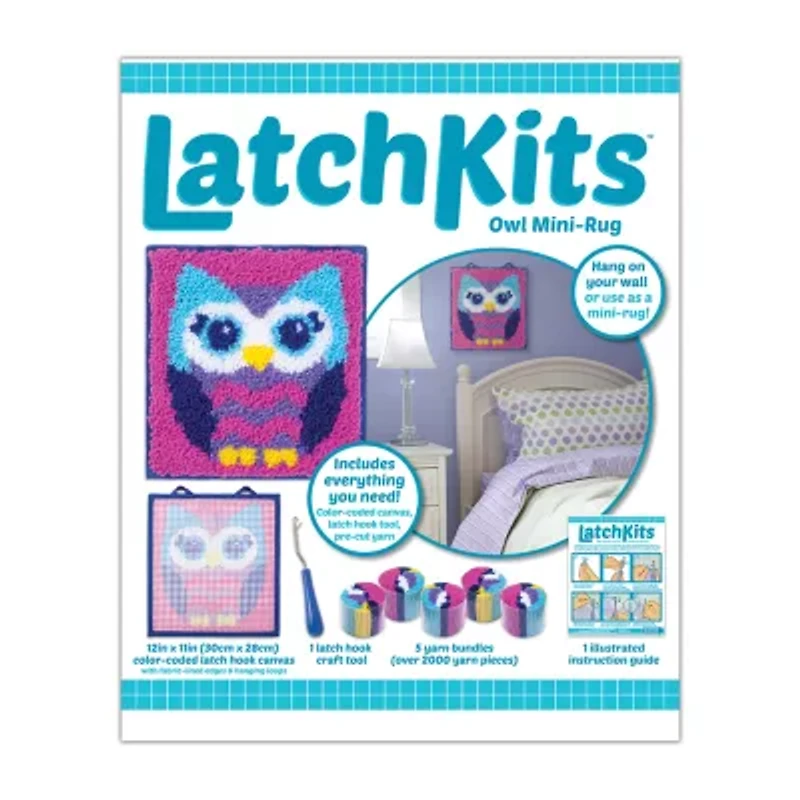 Latchkits Owl Mini-Rug Craft Kit