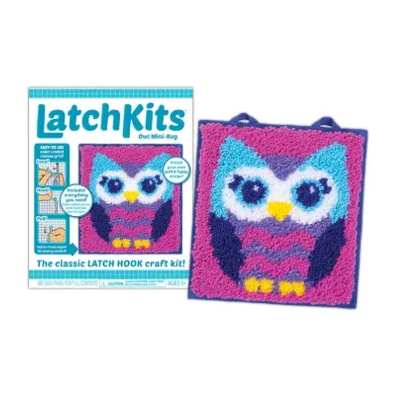 Latchkits Owl Mini-Rug Craft Kit