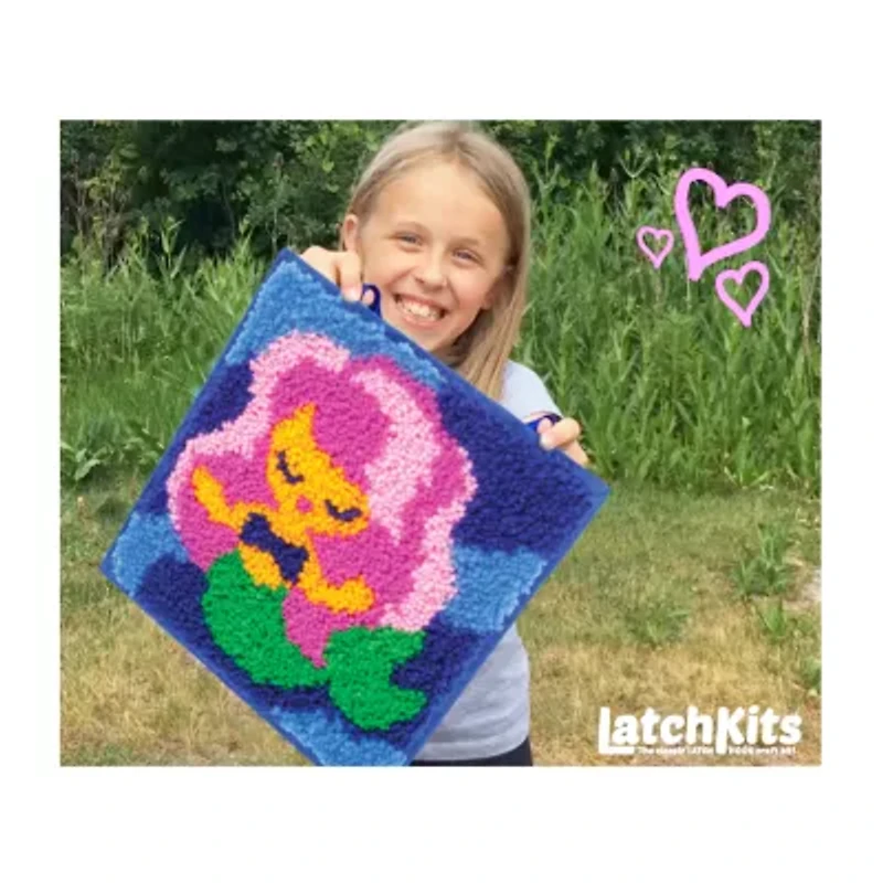 Latchkits Mermaid Mini-Rug Craft Kit