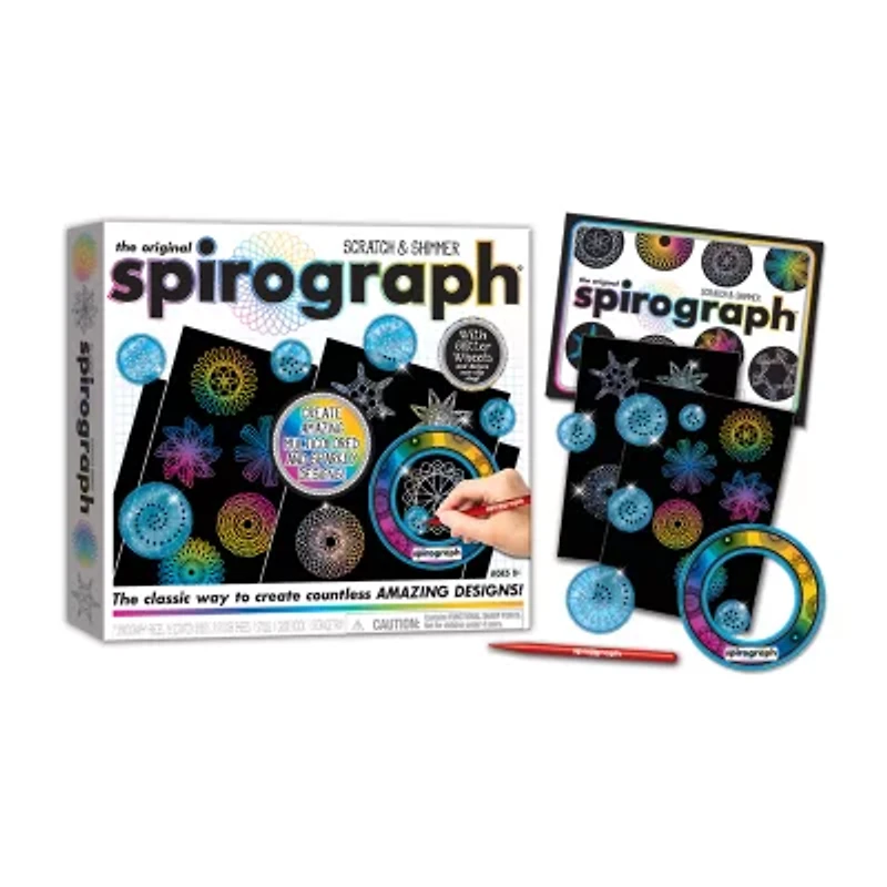 Spirograph Scratch & Shimmer Art Set