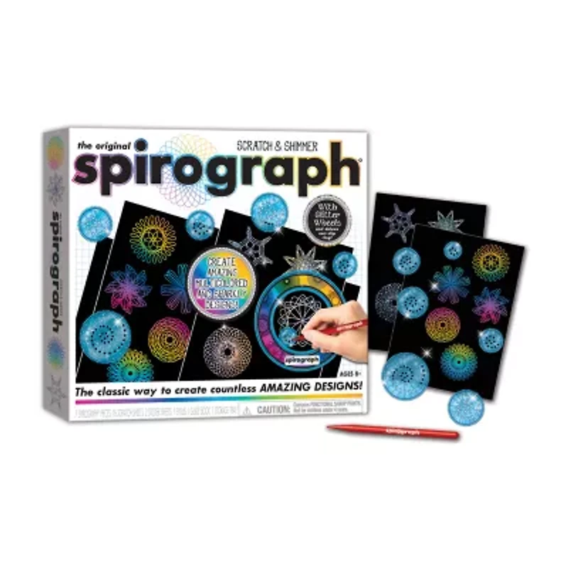 Spirograph Scratch & Shimmer Art Set