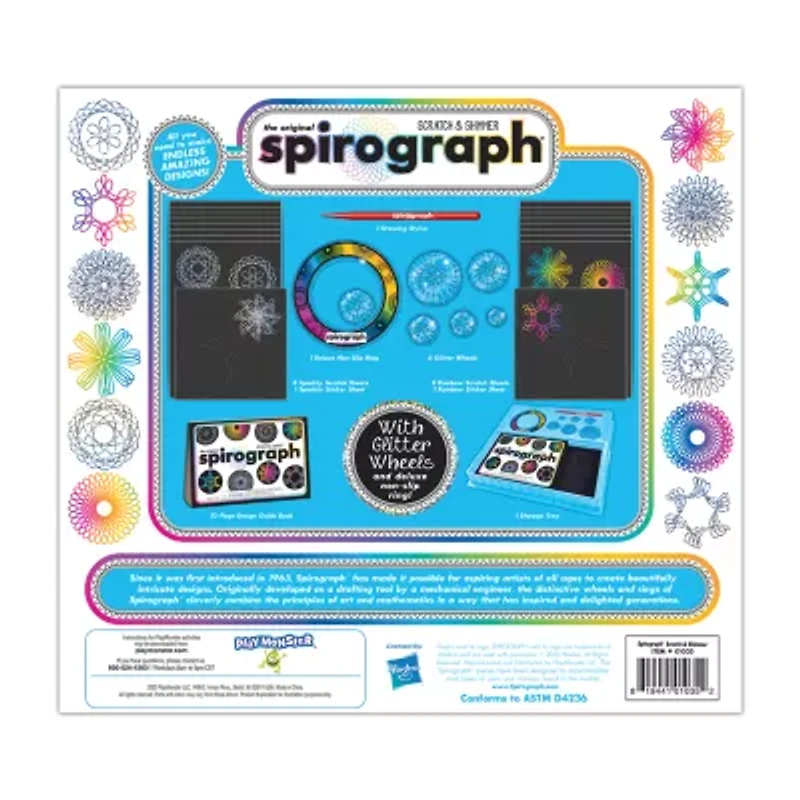 Spirograph Scratch & Shimmer Art Set