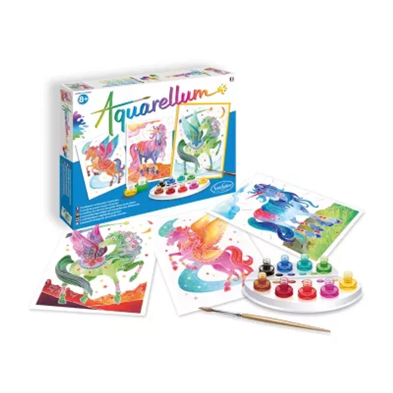 Sentosphere Usa Aquarellum Large - Unicorns & Pegasus Painting Kit