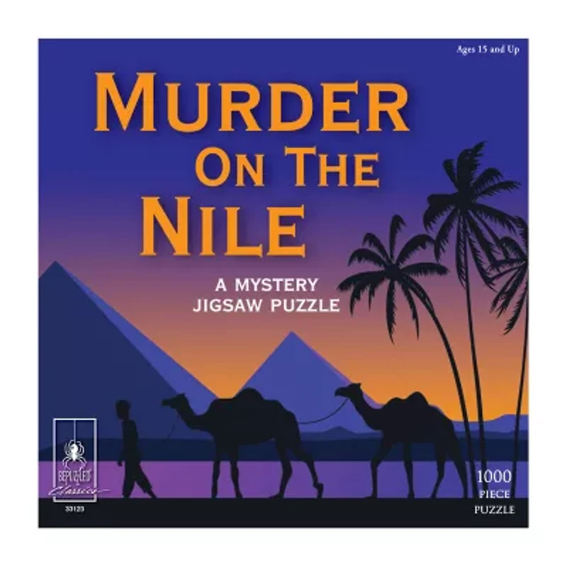 Bepuzzled Murder On The Nile Classic Mystery Jigsaw Puzzle: 1000 Pcs 1000-pc. Puzzle