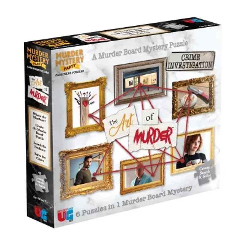 University Games Murder Mystery Party Case Files Puzzles - The Art Of Murder: 1000 Pcs Puzzle