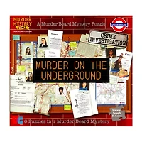 University Games Murder Mystery Party Case Files Puzzles - Murder On The Underground: 1000 Pcs Puzzle