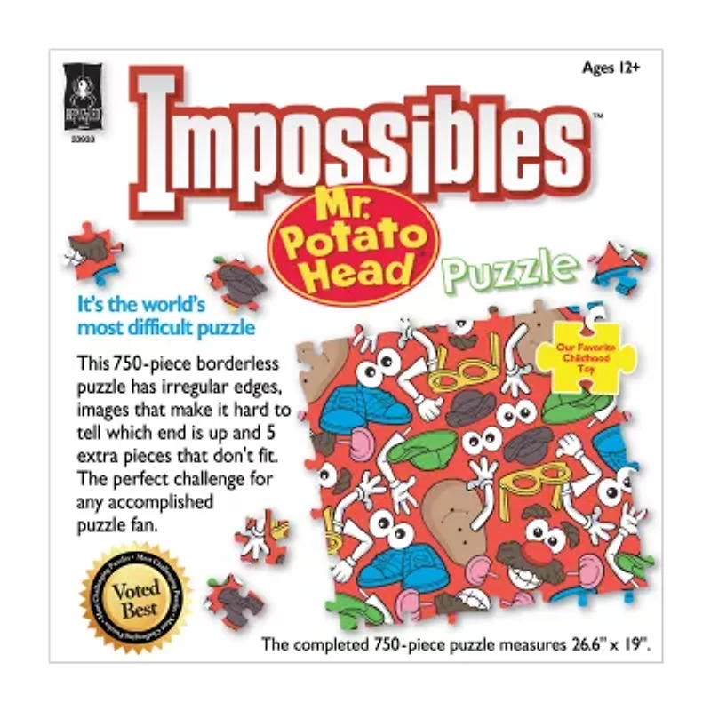 Bepuzzled Impossibles Puzzle - Hasbro Mr. Potato Head 750 Pcs Puzzle