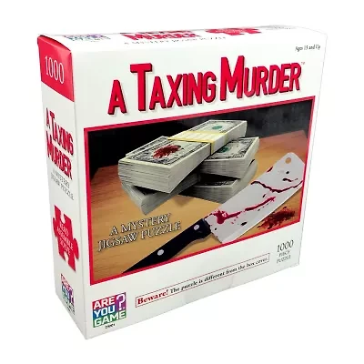 Areyougame.Com A Taxing Murder Classic Mystery Jigsaw Puzzle: 1000 Pcs 1000-pc. Puzzle
