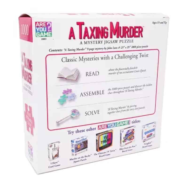Areyougame.Com A Taxing Murder Classic Mystery Jigsaw Puzzle: 1000 Pcs 1000-pc. Puzzle