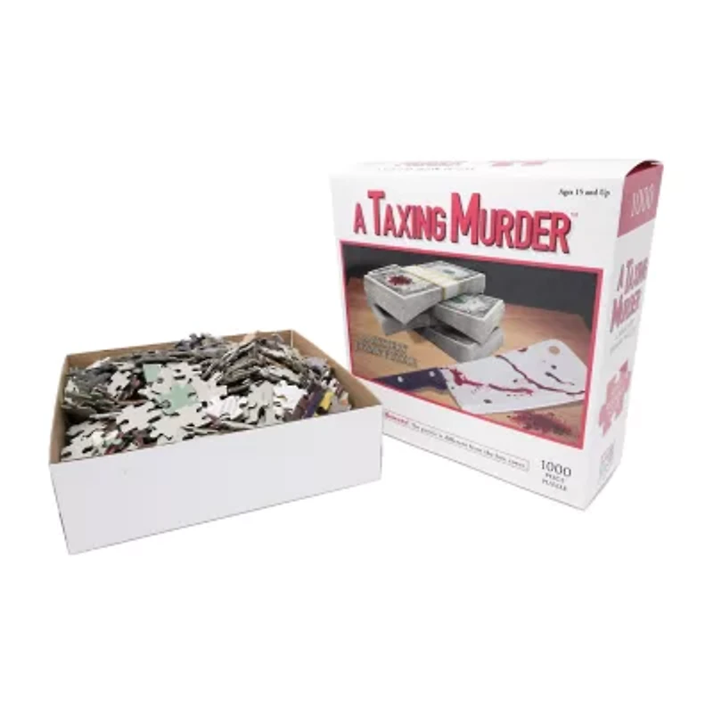 Areyougame.Com A Taxing Murder Classic Mystery Jigsaw Puzzle: 1000 Pcs 1000-pc. Puzzle