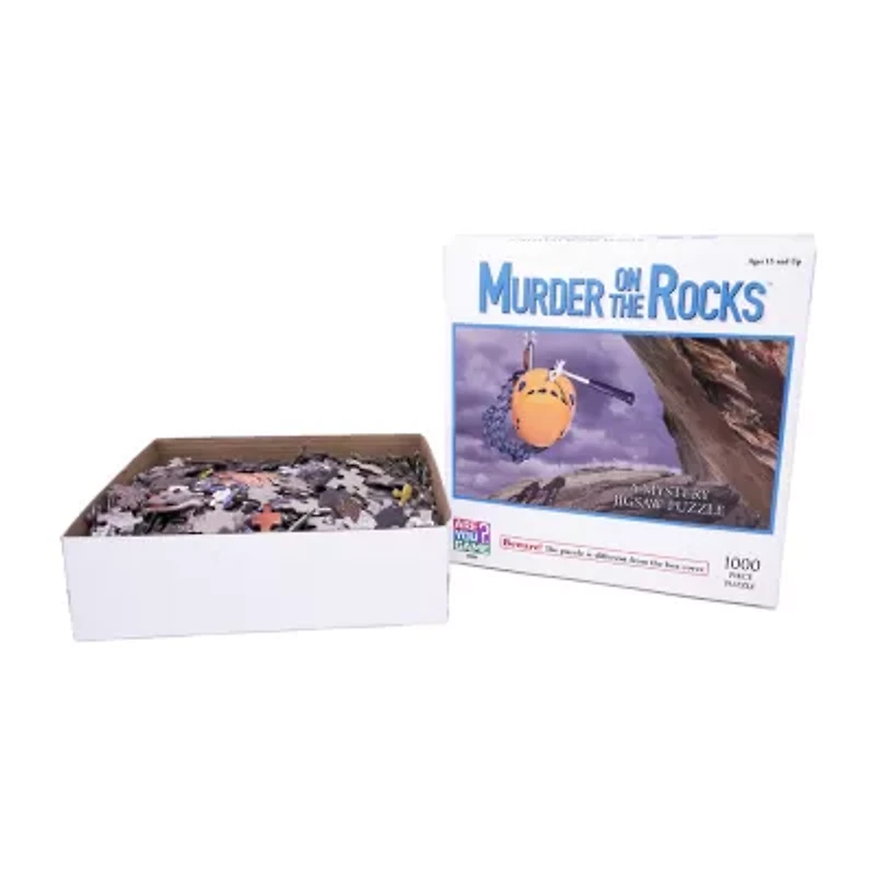 Areyougame.Com Murder On The Rocks Classic Mystery Jigsaw Puzzle: 1000 Pcs Puzzle
