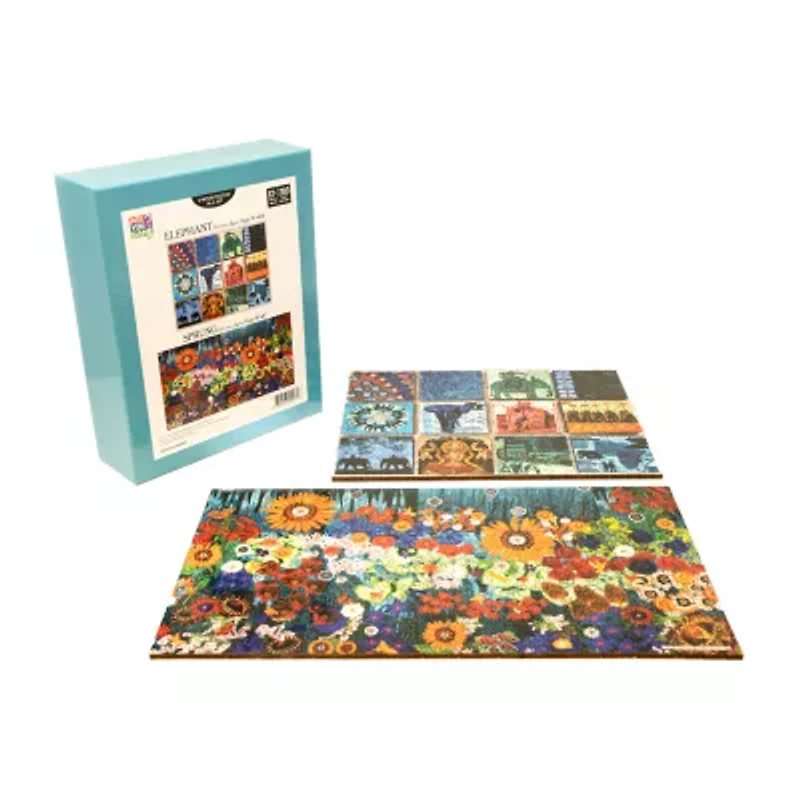 Areyougame.Com Wooden Set Elephant & Sprung 406 Pcs Puzzle