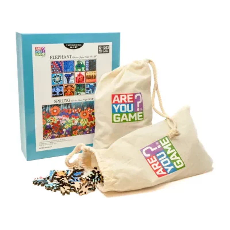 Areyougame.Com Wooden Set Elephant & Sprung 406 Pcs Puzzle