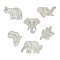 Areyougame.Com Wooden Set Elephant & Sprung 406 Pcs Puzzle