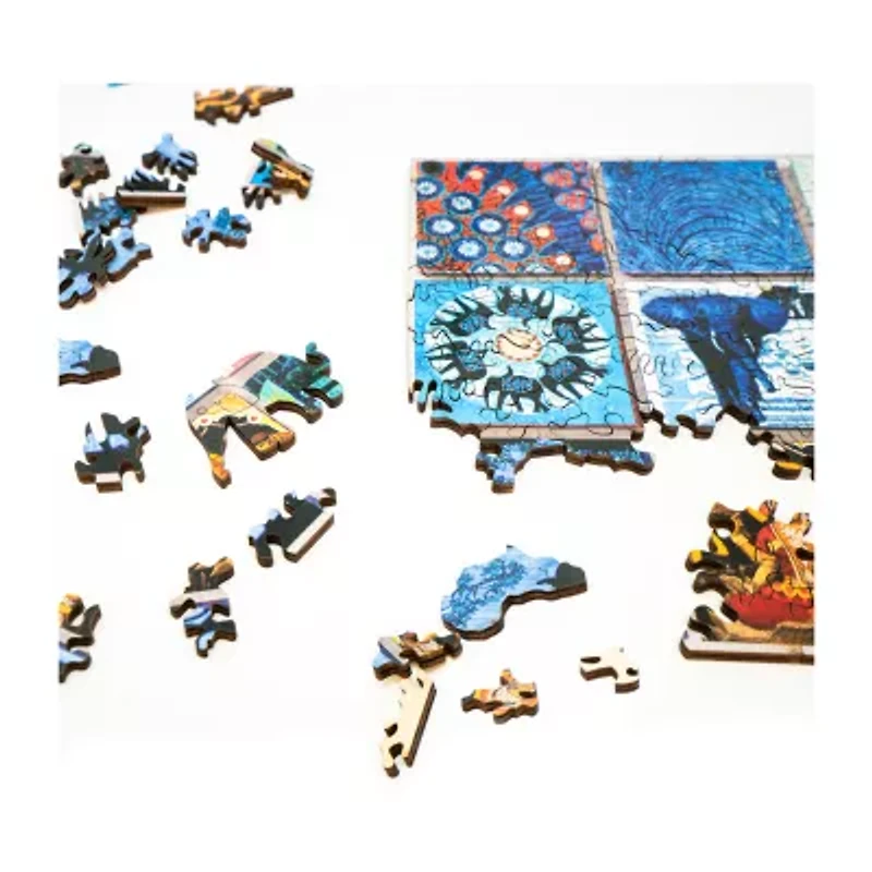 Areyougame.Com Wooden Set Elephant & Sprung 406 Pcs Puzzle