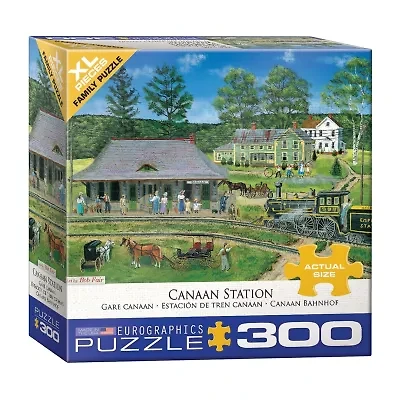 Eurographics Inc Bob Fair - Canaan Station Xl Pieces Family Puzzle: 300 Pcs 300-pc. Puzzle