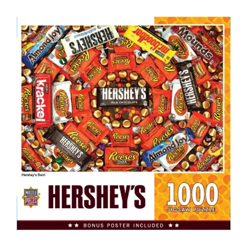 Masterpieces Puzzles Hershey'S Swirl: 1000 Pcs 1000-pc. Puzzle