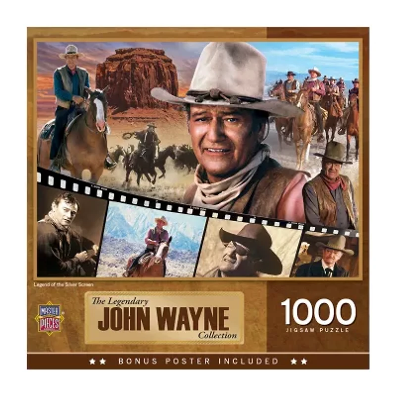 Masterpieces Puzzles John Wayne - Legend Of The Silver Screen Puzzle: 1000 Pcs 1000-pc. Puzzle