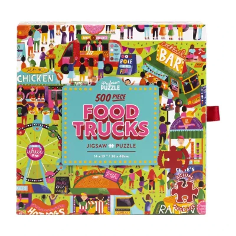 Professor Puzzle Food Trucks 500 Pcs 500-pc. Puzzle
